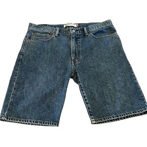 Levi’s 505 Denim Jean Shorts Jorts Men’s Size 36 Denim Dad Shirts Medium Dk Wash